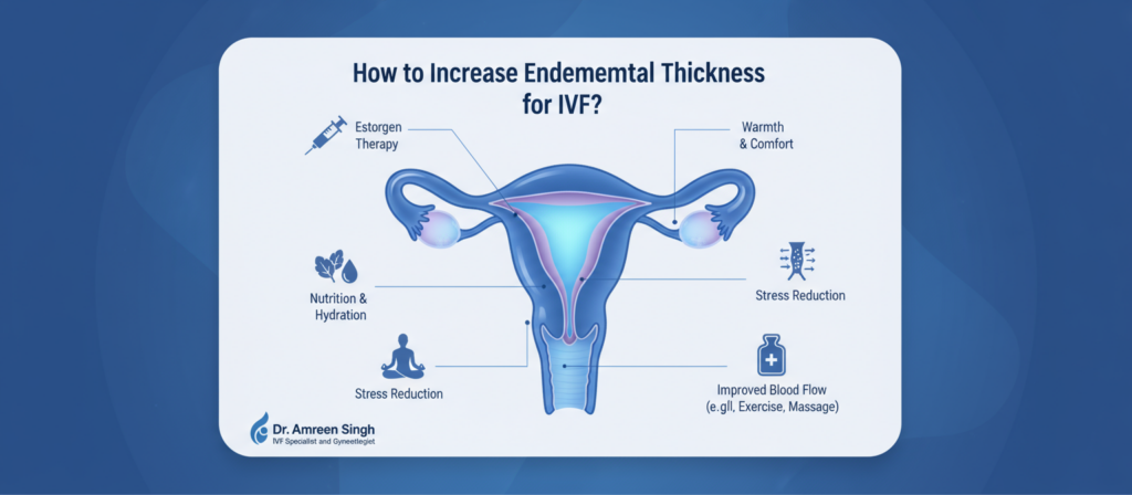 How to Increase Endometrial Thickness for IVF Success?
